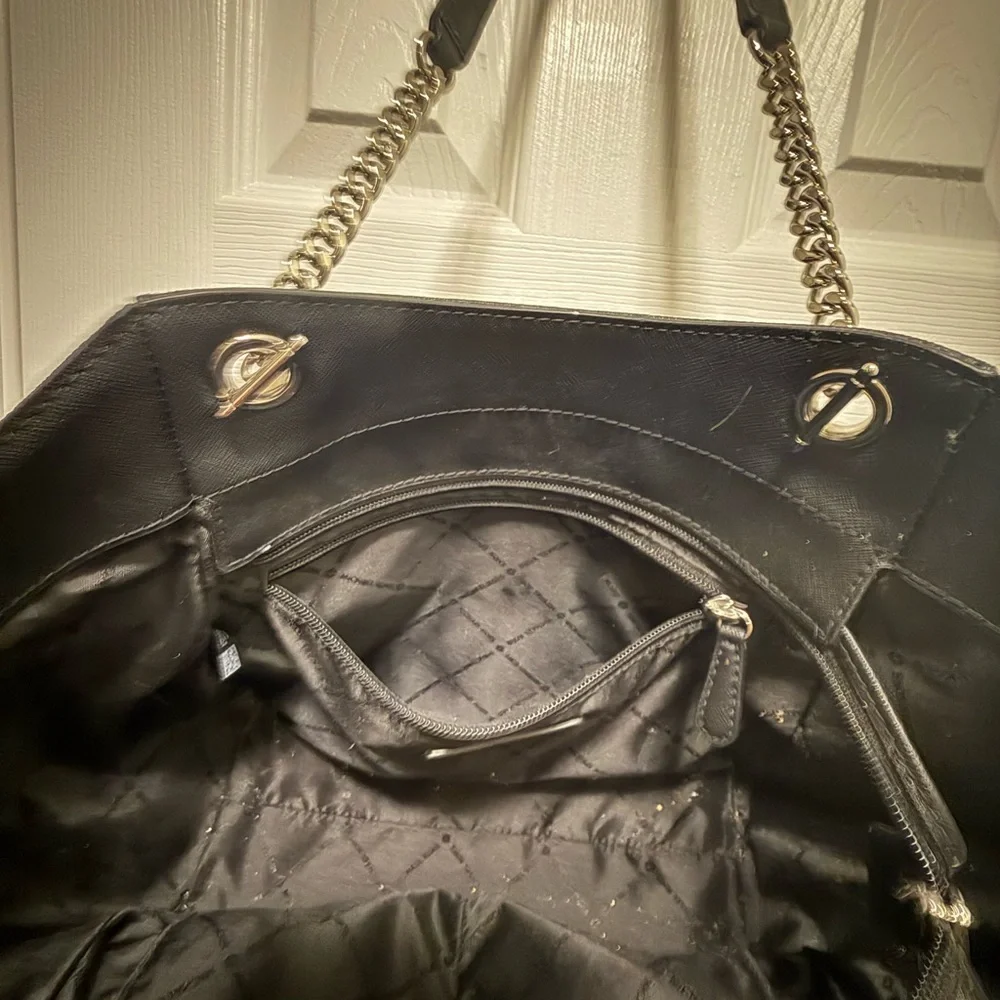 Michael Kors Charcoal Gray Black Tote Bag